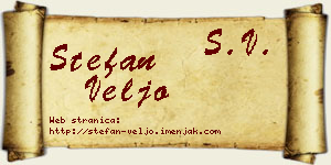 Stefan Veljo vizit kartica